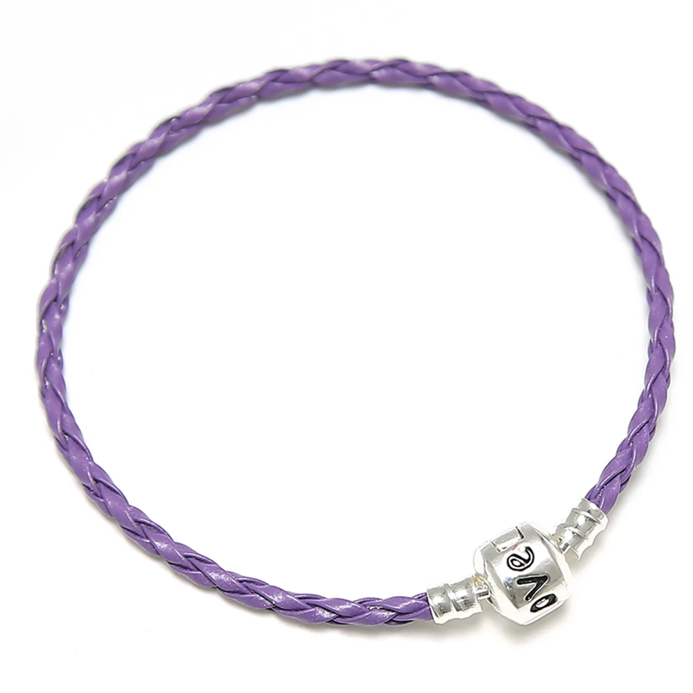SPINNER Multicolor Braided Leather Chain Chain Snap Clasp Snake Charm Brand DIY Bracelets For European Beads jewelry
SPINNER Multicolor Braided Leather Chain Chain Snap Clasp Snake Charm Brand DIY Bracelets For European Beads jewelry