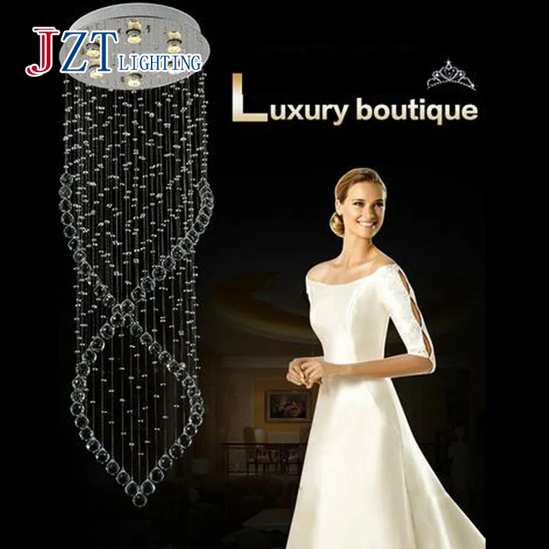 T LED Crystal Modern Luxury Lights Height 150cm Diameter 50cm 18W Circular Base 6 Bulbs for Hotel Living room The Stairs
T LED Crystal Modern Luxury Lights Height 150cm Diameter 50cm 18W Circular Base 6 Bulbs for Hotel Living room The Stairs