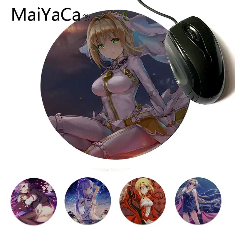 MaiYaCa New Design Fate Series Kawai Anime girl gamer play mats Mousepad Gamer Speed Mice Retail Small Rubber Round Mousepad
MaiYaCa New Design Fate Series Kawai Anime girl gamer play mats Mousepad Gamer Speed Mice Retail Small Rubber Round Mousepad