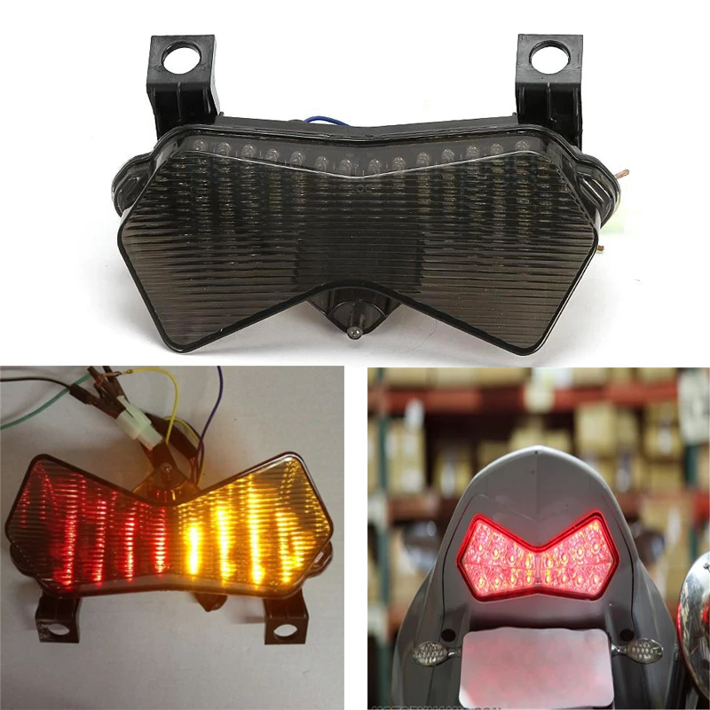 Motorcycle Smoke LED Tail Light Integrated Led Brake Driving Light For Kawasaki ZX-6R 2003-2004 Z1000 2003-2005 Z750S 2003-2004
Motorcycle Smoke LED Tail Light Integrated Led Brake Driving Light For Kawasaki ZX-6R 2003-2004 Z1000 2003-2005 Z750S 2003-2004