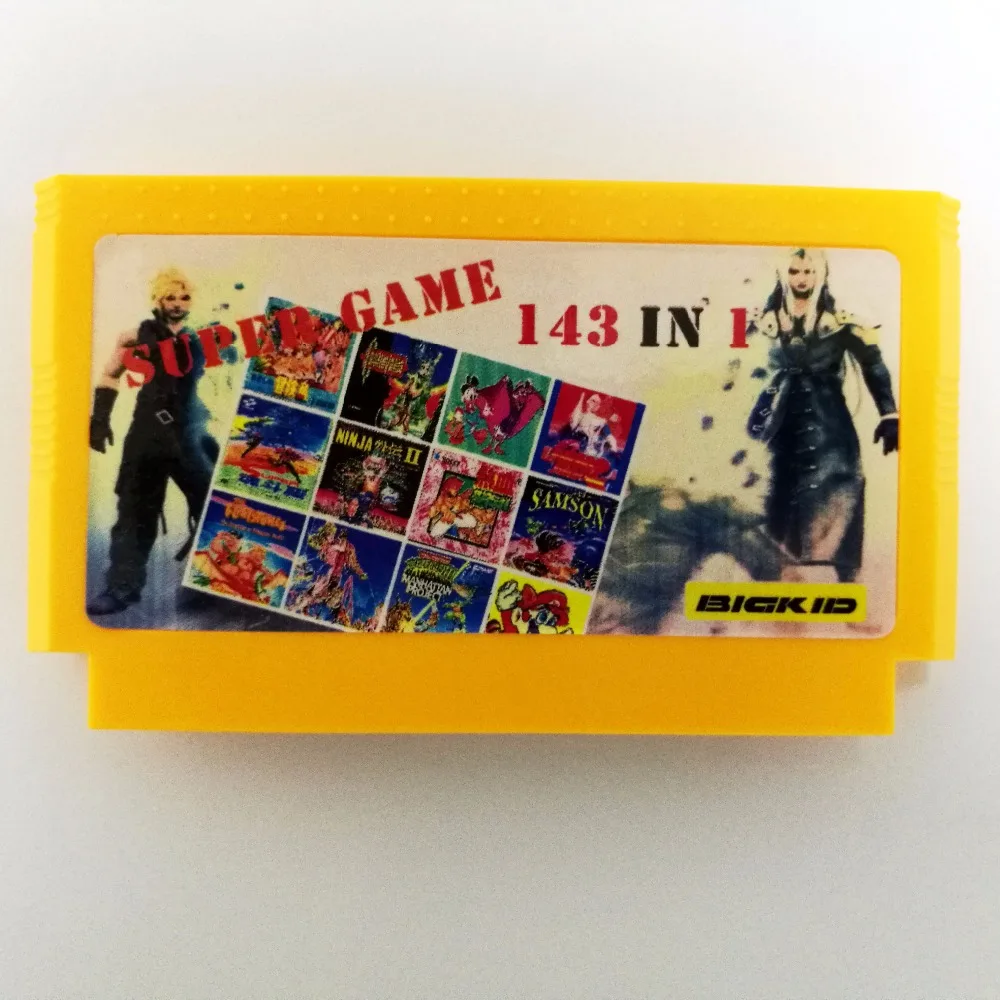 143 In 1 BEST VIDEO GAMES OF ALL TIME! Contra/Earthbound/Megaman 123456/Turtles 1234 72 Pins 8 Bit Game Card
143 In 1 BEST VIDEO GAMES OF ALL TIME! Contra/Earthbound/Megaman 123456/Turtles 1234 72 Pins 8 Bit Game Card