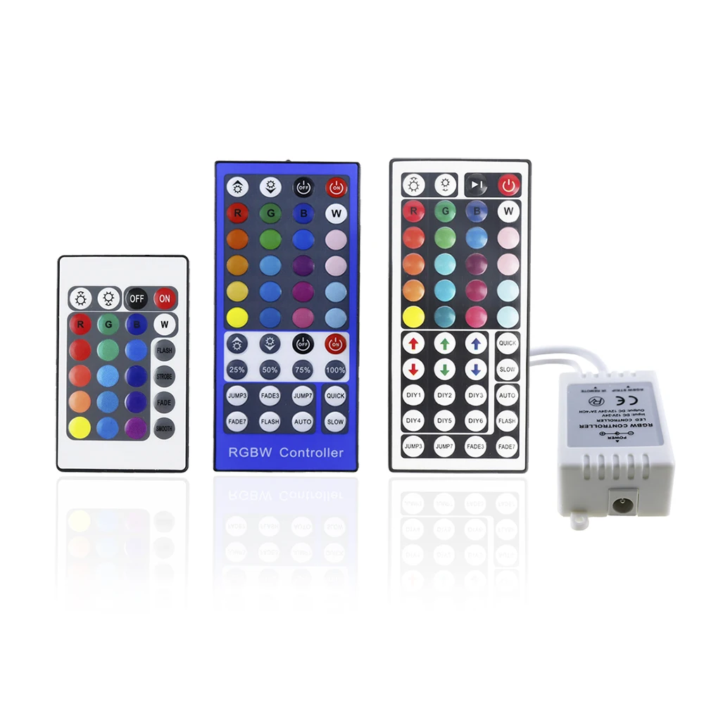 Цветная (RGB) Управление DC12V мини 24 клавиши 40-кнопочный 44-клавишный пульт ИК-пульт