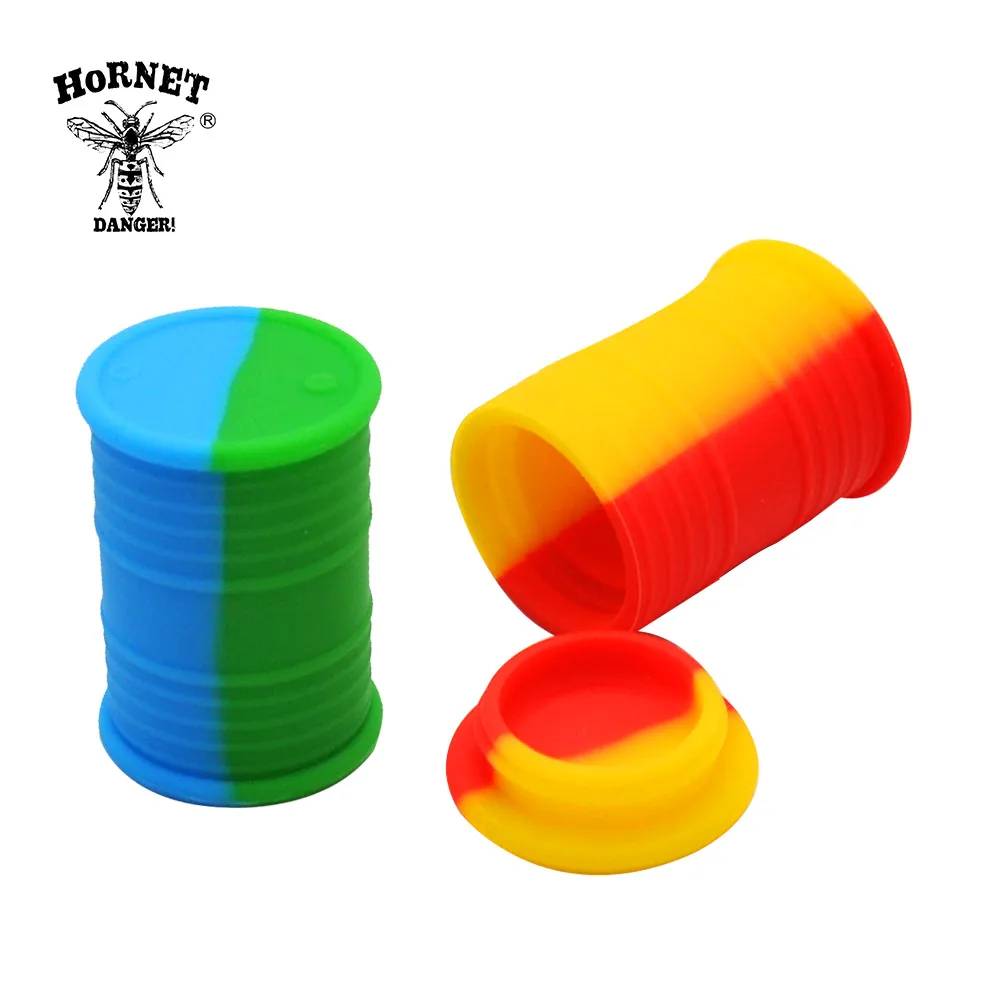 HORNET Oil Barrel Shape Wax Oil Jar 16 ML Volume FDA Silicone Wax Container Big Volume Nice Oil Barral Shape Portable Size
HORNET Oil Barrel Shape Wax Oil Jar 16 ML Volume FDA Silicone Wax Container Big Volume Nice Oil Barral Shape Portable Size