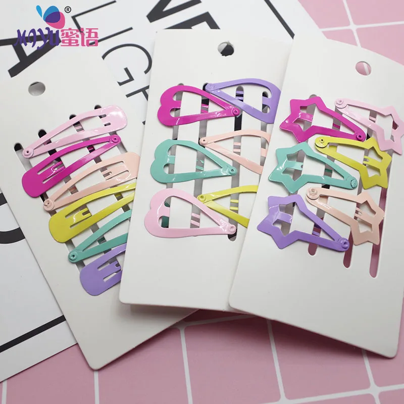 6 PCS New Cute Cartoon Heart Type Metal Candy Color Baby BB Clips Girls Hairpins Hair Clip Kids Headwear Children Accessories
6 PCS New Cute Cartoon Heart Type Metal Candy Color Baby BB Clips Girls Hairpins Hair Clip Kids Headwear Children Accessories