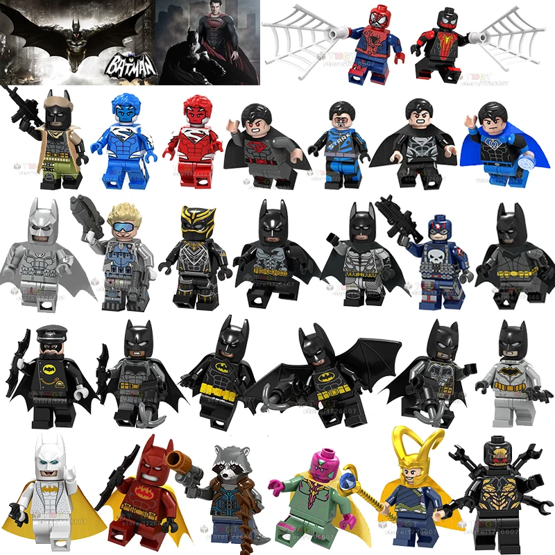 1PCS s Super Heroes Batman Superman Spiderman Captain America Bricks Building Blocks Gift Toys for Children Model
1PCS s Super Heroes Batman Superman Spiderman Captain America Bricks Building Blocks Gift Toys for Children Model