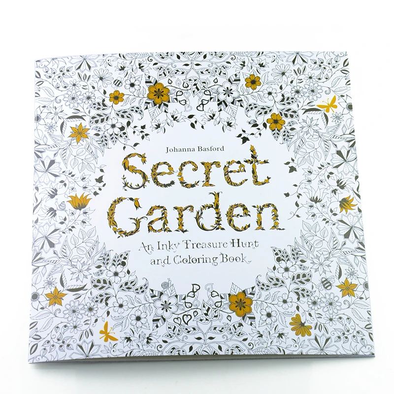 24 Pages Secret Garden English Edition Coloring Book For Children Adult Relieve Stress Kill Time Painting