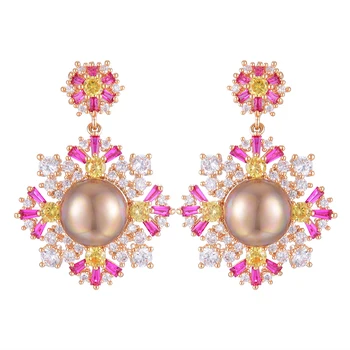 SISCATHY Beautiful Cubic Zirconia Geometry Earrings For Women Wedding Bridal Pearl Drop Dangle Earrings Fashion Jewelry
SISCATHY Beautiful Cubic Zirconia Geometry Earrings For Women Wedding Bridal Pearl Drop Dangle Earrings Fashion Jewelry