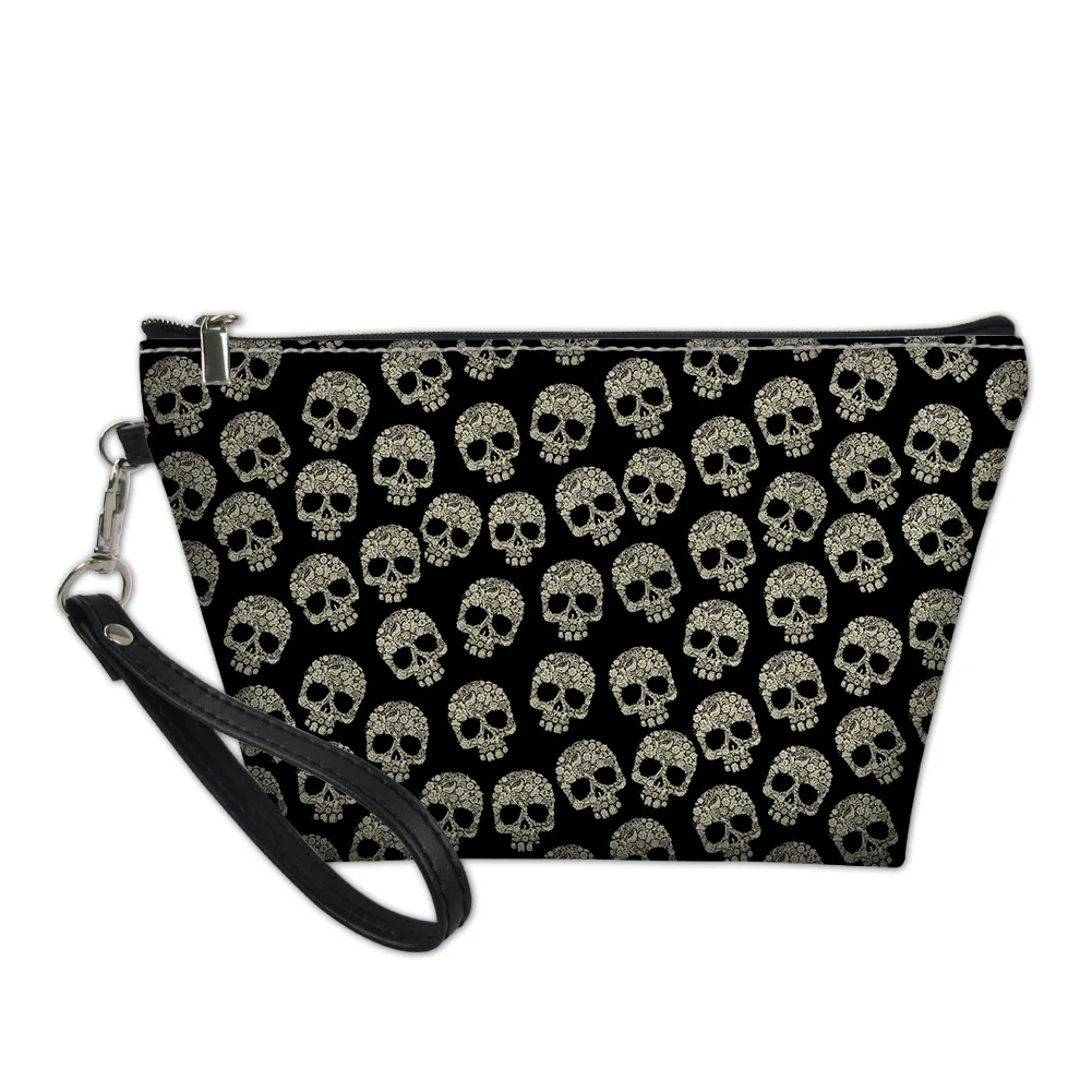 Skull Head Print Women Comestic Bag Punk Cool Pu Leather Travel Makeup Storage Bags Purse Lady's Summer Hand Bags
Skull Head Print Women Comestic Bag Punk Cool Pu Leather Travel Makeup Storage Bags Purse Lady's Summer Hand Bags
