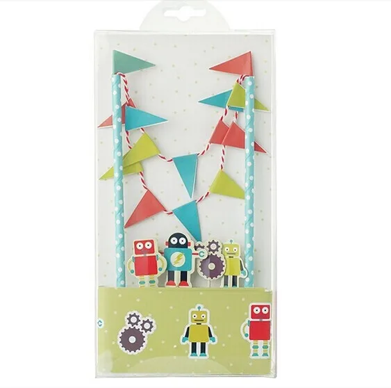 Hot Sale DIY Robot Birthday Party Decoration Paper Cake Wrapper Flag Set Free Shipping
Hot Sale DIY Robot Birthday Party Decoration Paper Cake Wrapper Flag Set Free Shipping