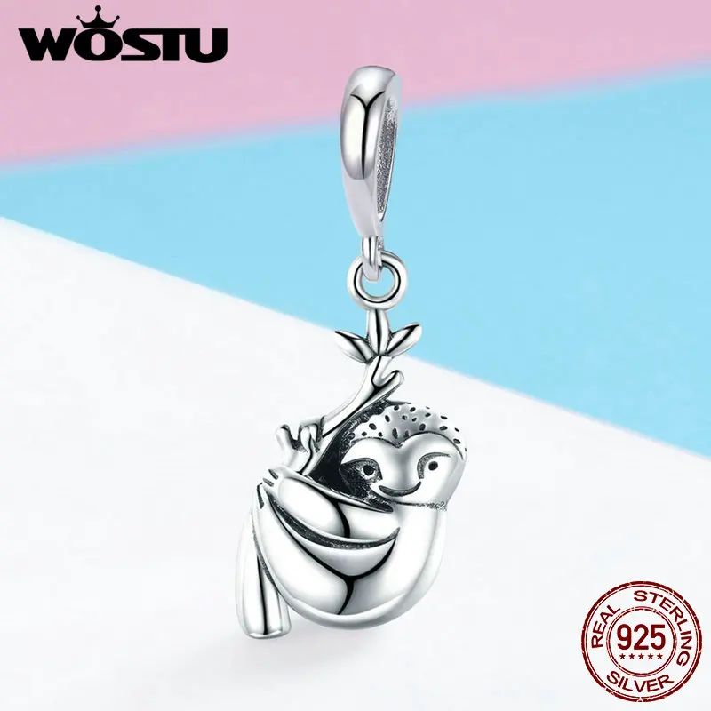 WOSTU Hot Selling 925 Sterling Silver Lovely Sloth Dangle Charms Bead fit Bracelet Necklace Brand Jewelry Making Gift FIC866
WOSTU Hot Selling 925 Sterling Silver Lovely Sloth Dangle Charms Bead fit Bracelet Necklace Brand Jewelry Making Gift FIC866