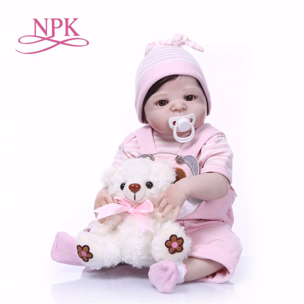 Full Silicone 57cm baby reborn Baby Doll Toy Like Real 22inch Newborn Girl handmade white skin Doll Bathe Toy Kid birthday Gift
Full Silicone 57cm baby reborn Baby Doll Toy Like Real 22inch Newborn Girl handmade white skin Doll Bathe Toy Kid birthday Gift