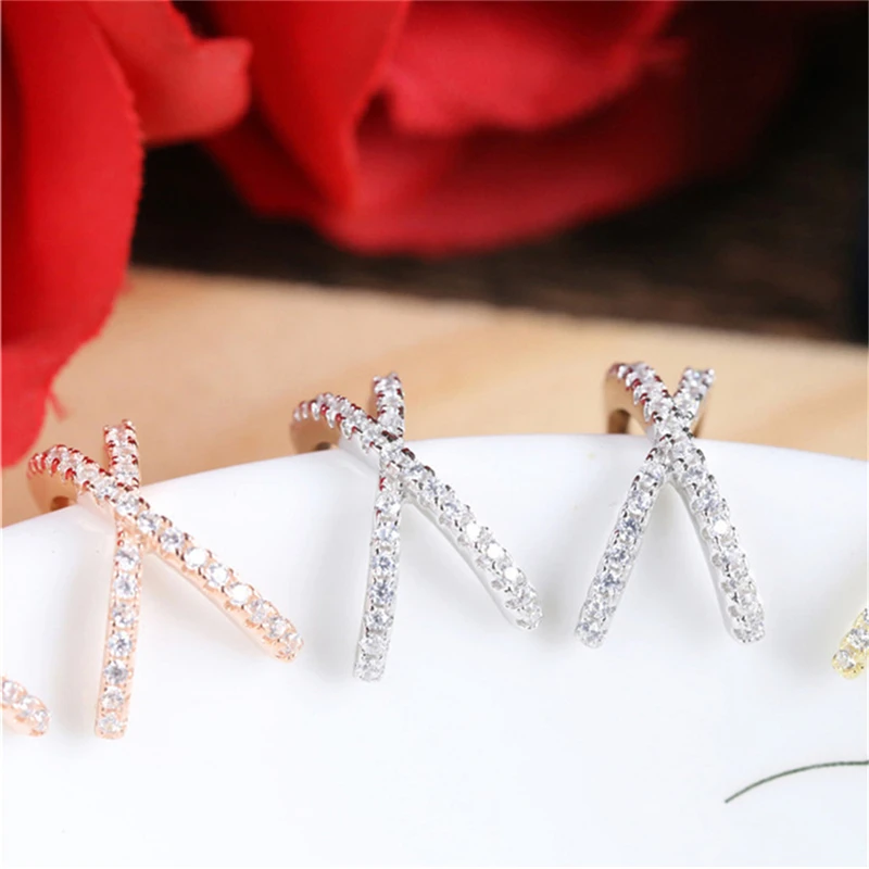 BOAKO No Pierced Cross Clip Earrings Women Men Girl Party Jewelry Rock Hiphop Rose Gold Color Hoop Coil Ear Cuff Earring Z3
BOAKO No Pierced Cross Clip Earrings Women Men Girl Party Jewelry Rock Hiphop Rose Gold Color Hoop Coil Ear Cuff Earring Z3
