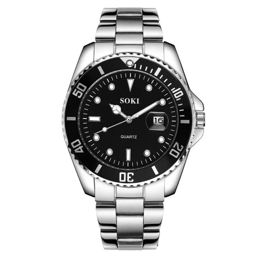 High-grade Men's Steel Belt Calendar Exquisite Quartz Watch Business Stainless Steel Watch Clock for Man Relogio Masculino F4
High-grade Men's Steel Belt Calendar Exquisite Quartz Watch Business Stainless Steel Watch Clock for Man Relogio Masculino F4