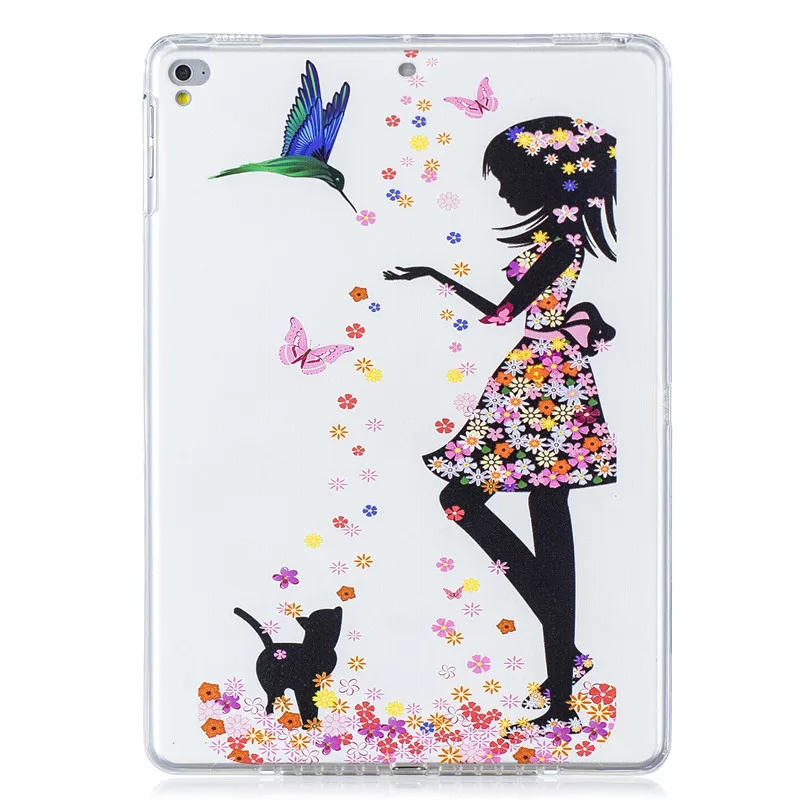 Fashion Cute Flower Girl Butterfly Cat Pattern soft silicone TPU back cover For Apple iPad air/air2 iPad 5 6 7 8 9 Case Coque
Fashion Cute Flower Girl Butterfly Cat Pattern soft silicone TPU back cover For Apple iPad air/air2 iPad 5 6 7 8 9 Case Coque