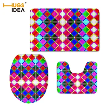 HUGSIDEA Bathroom 3PCS Set Non-slip Floor Carpets 3D Multi-color Warm Lid Pads for WC Toilet Velvet Soft Area Rugs Home Decor
HUGSIDEA Bathroom 3PCS Set Non-slip Floor Carpets 3D Multi-color Warm Lid Pads for WC Toilet Velvet Soft Area Rugs Home Decor
