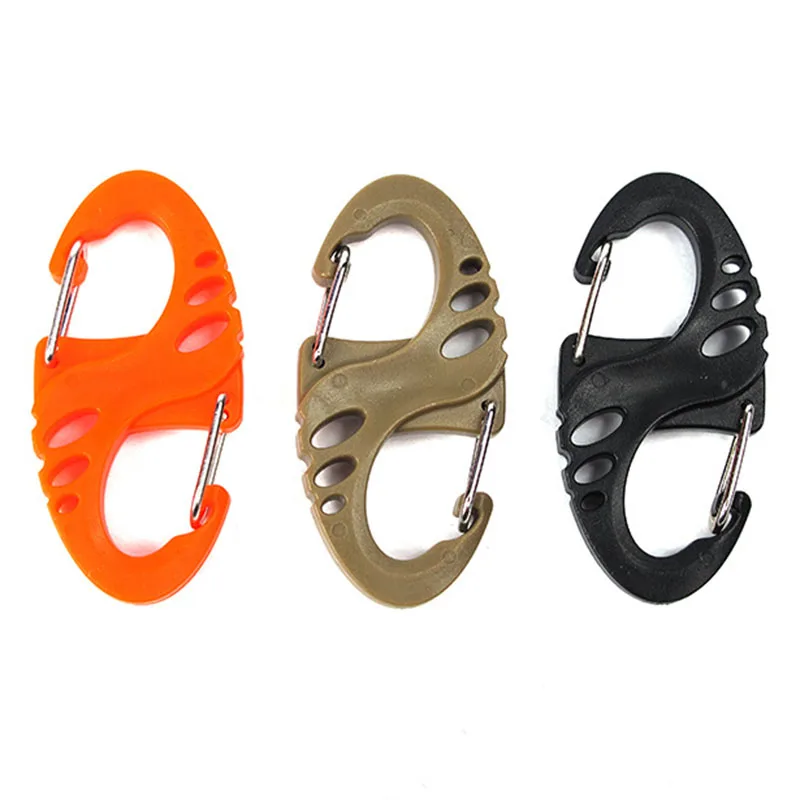4pcs/set EDC Tactical outdoor equipment S-type buckle 8 buckle Tourism climbing backpack fast hanging carabiner keychain Tools
4pcs/set EDC Tactical outdoor equipment S-type buckle 8 buckle Tourism climbing backpack fast hanging carabiner keychain Tools