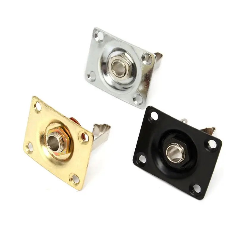 Square Style Jack Plate Guitar Bass Jack 1/4 Output Input jack socket For Electric Guitar Parts & Accessories Gold/Silver/Black
Square Style Jack Plate Guitar Bass Jack 1/4 Output Input jack socket For Electric Guitar Parts & Accessories Gold/Silver/Black