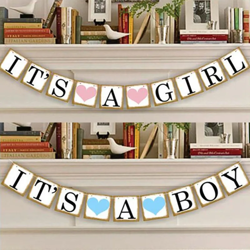 Fashion Paper Letter It's A Boy/Girl Baby Shower Banner Garlands Bunting Photo Props Party Decor
Fashion Paper Letter It's A Boy/Girl Baby Shower Banner Garlands Bunting Photo Props Party Decor