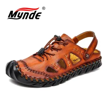 Mynde 2019 Summer Sandals Men Leather Classic Roman Sandals Slipper Outdoor Beach Rubber Flip Flops Man Water Trekking Sandals
Mynde 2019 Summer Sandals Men Leather Classic Roman Sandals Slipper Outdoor Beach Rubber Flip Flops Man Water Trekking Sandals