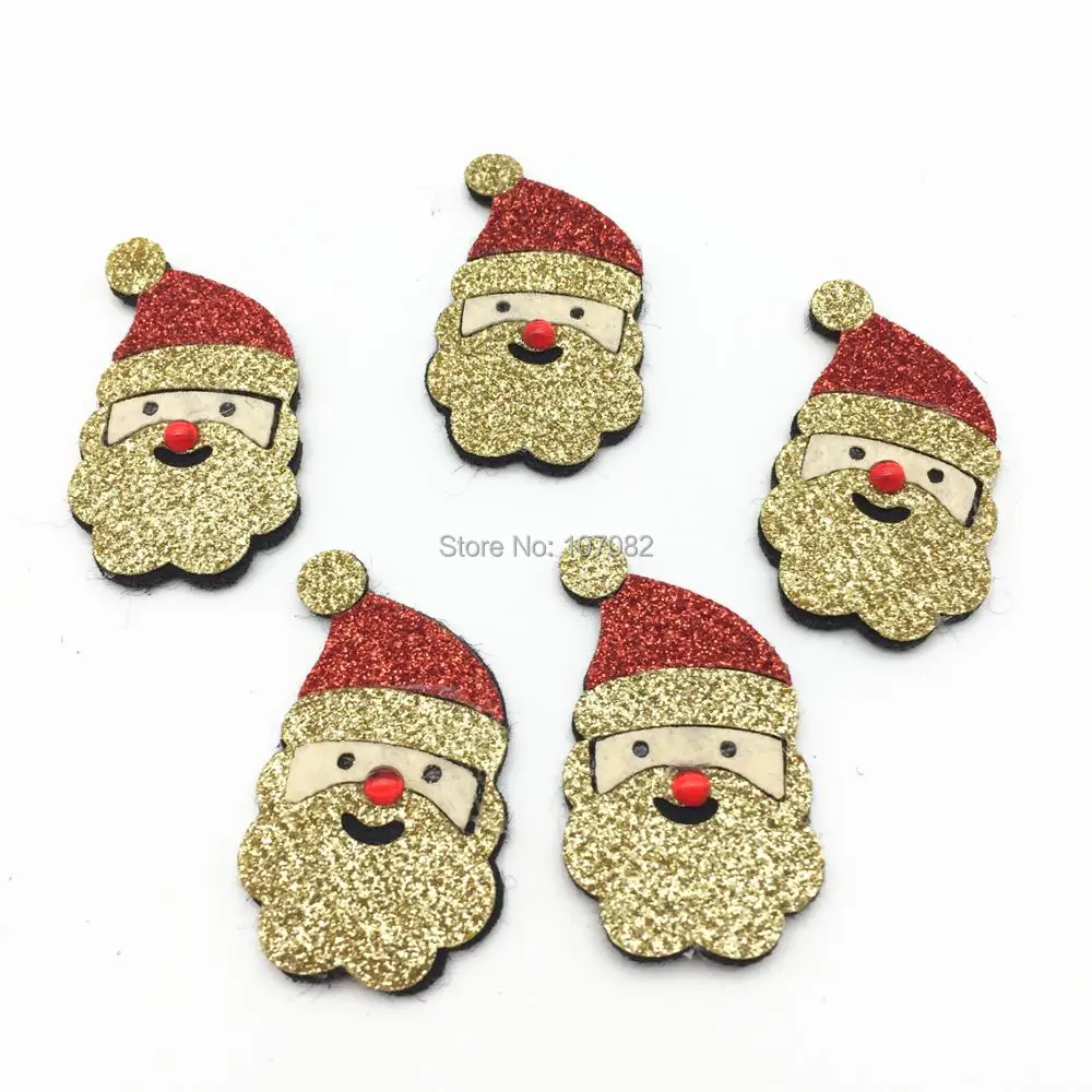 24pcs 45x30mm Glitter Christmas Santa Felt Fabric Patch Sew Applique Decorations Embellishments Cardmaking Crafts Home Ornaments 
24pcs 45x30mm Glitter Christmas Santa Felt Fabric Patch Sew Applique Decorations Embellishments Cardmaking Crafts Home Ornaments