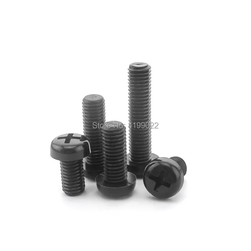 50pcs M2/M2.5/M3/M4*4/5/6/8/10/12/15/18/20 DIN7985 Black Round Nylon Cross Recessed Pan Head Screws Plastic Phillips Screw bolt
50pcs M2/M2.5/M3/M4*4/5/6/8/10/12/15/18/20 DIN7985 Black Round Nylon Cross Recessed Pan Head Screws Plastic Phillips Screw bolt