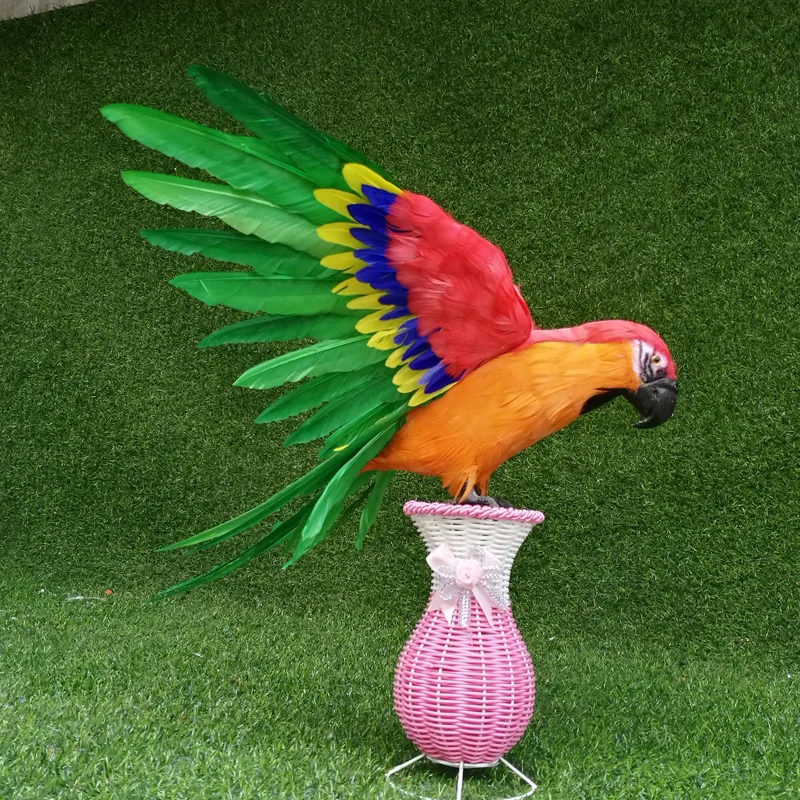 big wings parrot toy foam&feather simulation red&orange bird model gift about 45x65cm
big wings parrot toy foam&feather simulation red&orange bird model gift about 45x65cm