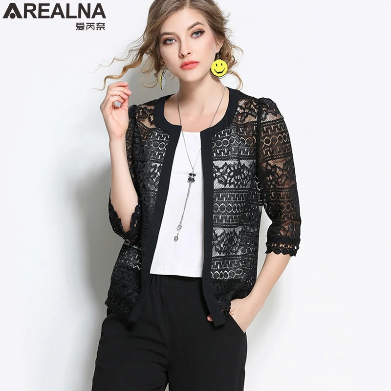AREALNA 2018 Vintage kimono jacket White Lace jacket women Cardigan Black Crochet Sexy Female Coat casaco feminino Plus Size 5XL
AREALNA 2018 Vintage kimono jacket White Lace jacket women Cardigan Black Crochet Sexy Female Coat casaco feminino Plus Size 5XL