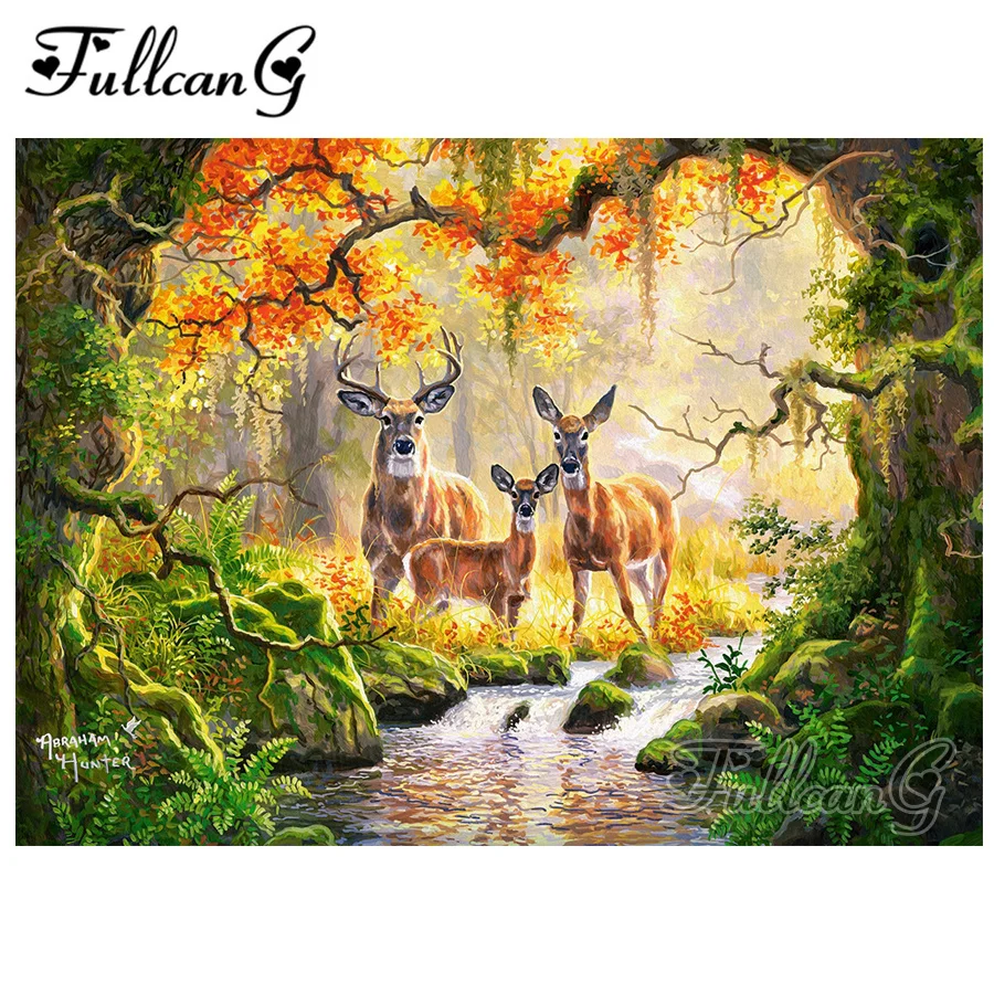FULLCANG full square/round drill 5d diy diamond painting "forest animals deer life" rhinestone embroidery kits arts decor FC204
FULLCANG full square/round drill 5d diy diamond painting "forest animals deer life" rhinestone embroidery kits arts decor FC204