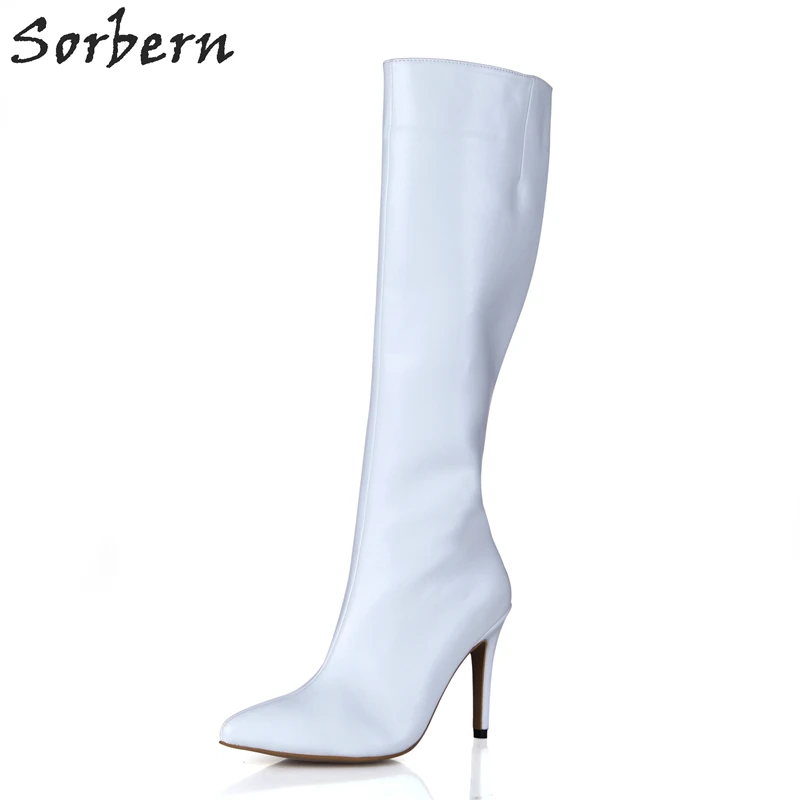 Sorbern White Boots Heel Pointed Toe Custom Colors White High Heel Boots Women Shoes In Large Sizes For Spring Heels Boots
Sorbern White Boots Heel Pointed Toe Custom Colors White High Heel Boots Women Shoes In Large Sizes For Spring Heels Boots