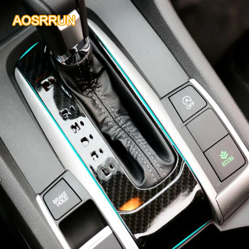 AOSRRUN Carbon fiber platoon is posted to the middle control panel Cover Car accessories For Honda Civic 10th 2016 2017
AOSRRUN Carbon fiber platoon is posted to the middle control panel Cover Car accessories For Honda Civic 10th 2016 2017