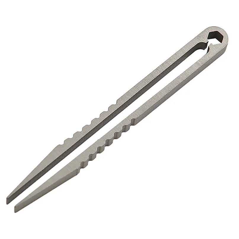 Titanium tweezers mini gadget outdoor tweezers Home Durable Titanium Alloy Mini Tweezers Tool Trumpet Outdoor Travel Tools #2Y15 (2)