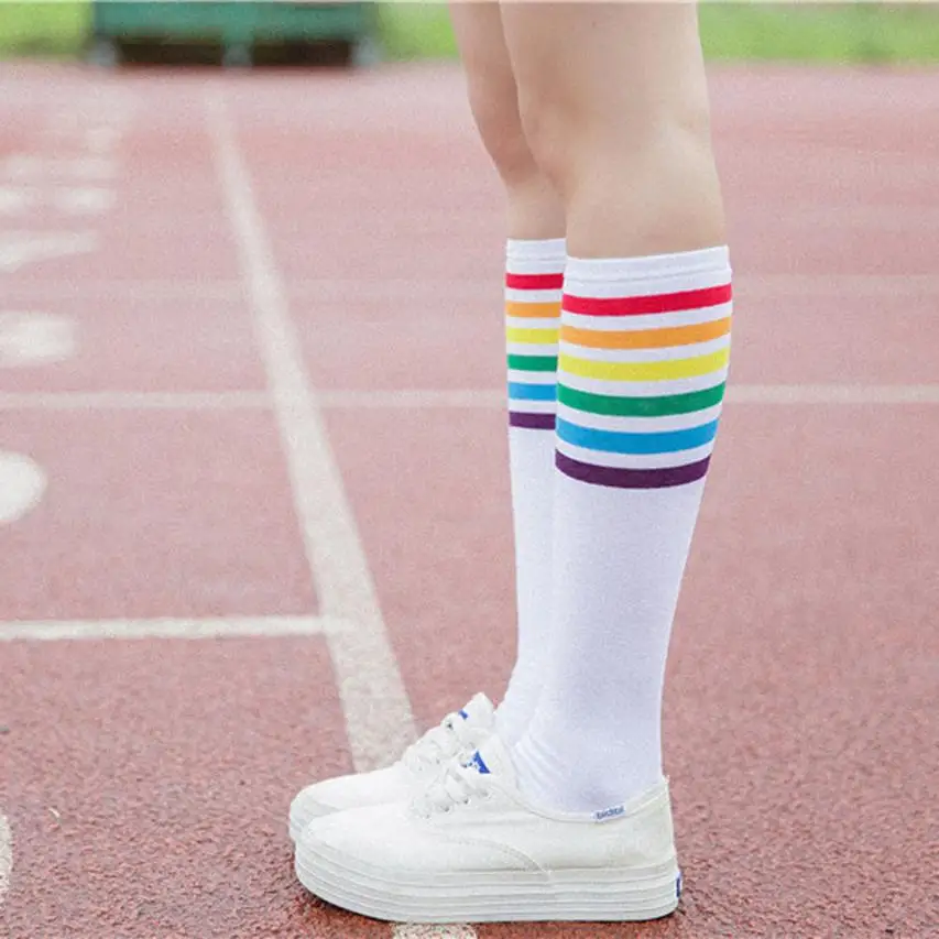 Rainbow Socks Teen Girls