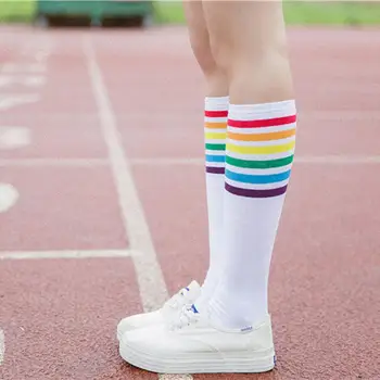 KANCOOLD Socks high quality Thigh High Socks Over Knee Rainbow Stripe Girls long socks women over knee stripe jan23
KANCOOLD Socks high quality Thigh High Socks Over Knee Rainbow Stripe Girls long socks women over knee stripe jan23