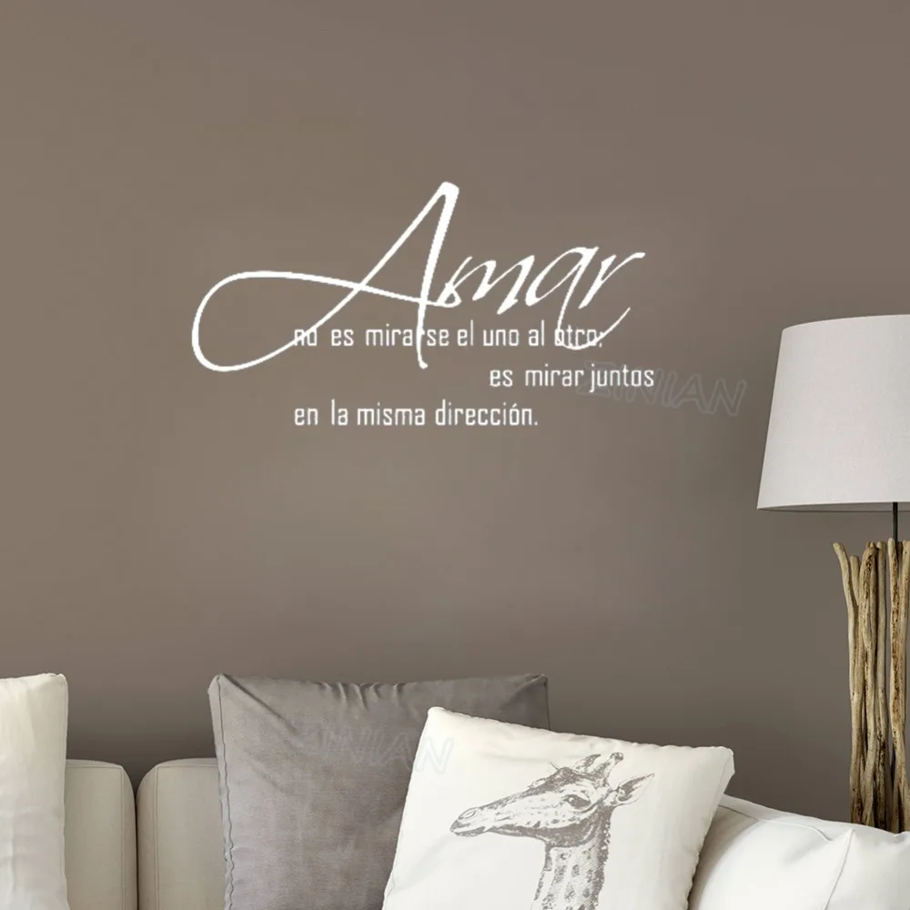 Amar Love Wall Decal Stickers Quotes Home Rule Spanish Language Art Decal Sofa Backdrop Living Room Decoration Wallpaper Z601
Amar Love Wall Decal Stickers Quotes Home Rule Spanish Language Art Decal Sofa Backdrop Living Room Decoration Wallpaper Z601
