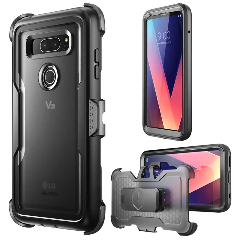 Для LG V30 Чехол i Blason Magma полный корпус ударопрочный чехол со встроенной | Отзывы и видеообзор