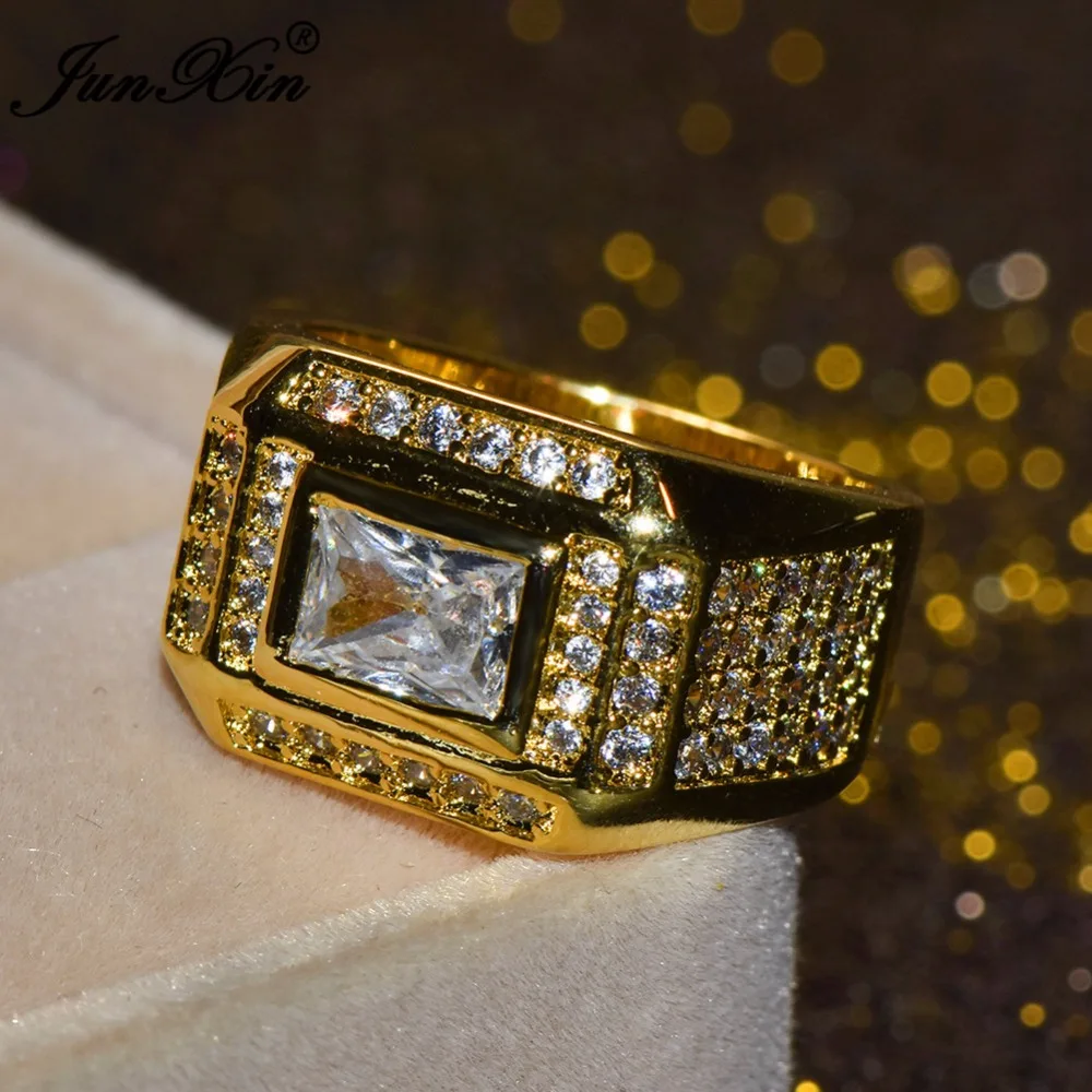 JUNXIN Luxury Male Female White Stone Ring Fashion 10KT Yellow Gold Filled Jewelry Vintage Wedding Rings For Men And Women
JUNXIN Luxury Male Female White Stone Ring Fashion 10KT Yellow Gold Filled Jewelry Vintage Wedding Rings For Men And Women