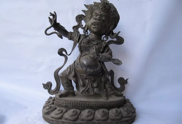 Collectible bronze lion statue S0969 Tibet Buddhism Old Pure Bronze Copper snake Dharma protector dharmapala Buddha
Collectible bronze lion statue S0969 Tibet Buddhism Old Pure Bronze Copper snake Dharma protector dharmapala Buddha