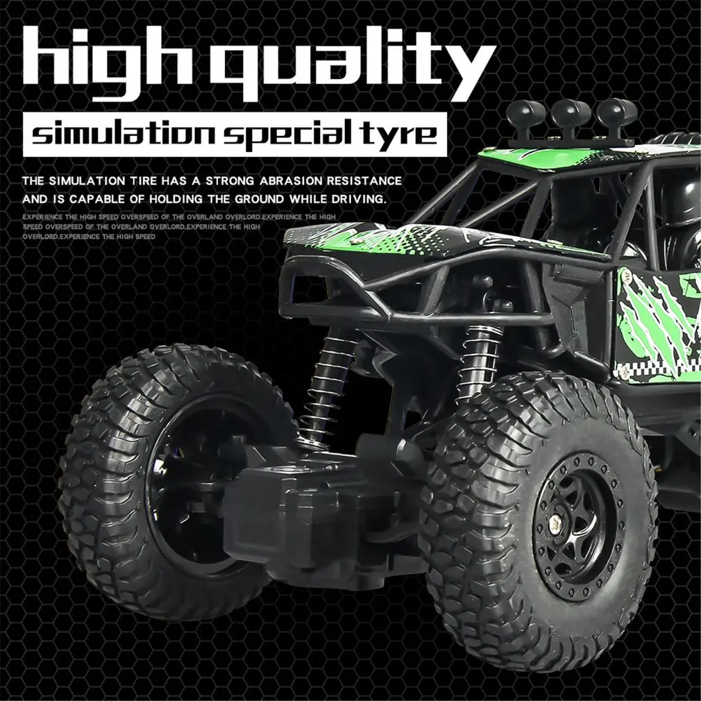 Wheel - 1/20 Scale 2.4Ghz 4WD High-Speed RC Crawler Climber Buggy Off-Road Rock RC Remote Control Car Model RTR with Waterproof HO