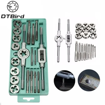 20pcs Tap Dies Set 1/16''--1/2'' NC Screw Thread Plugs Taps Carbon Steel Hand Screw Tap Hand Tools M3-M12 Titanium Plating Tool
20pcs Tap Dies Set 1/16''--1/2'' NC Screw Thread Plugs Taps Carbon Steel Hand Screw Tap Hand Tools M3-M12 Titanium Plating Tool