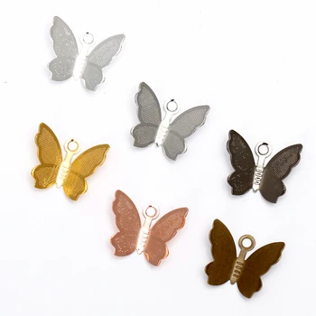 100pcs/lot 11x13mm Metal Butterfly Charms for DIY Necklace Bracelet Jewelry Accessories Jewerly Findings
100pcs/lot 11x13mm Metal Butterfly Charms for DIY Necklace Bracelet Jewelry Accessories Jewerly Findings