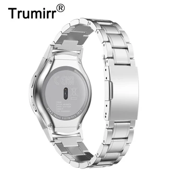 20mm Stainless Steel Watch Band 5 Pointer Strap for Samsung Gear S2 SM-R720 / SM-R730 Folding Clasp Belt Bracelet Black Silver
20mm Stainless Steel Watch Band 5 Pointer Strap for Samsung Gear S2 SM-R720 / SM-R730 Folding Clasp Belt Bracelet Black Silver