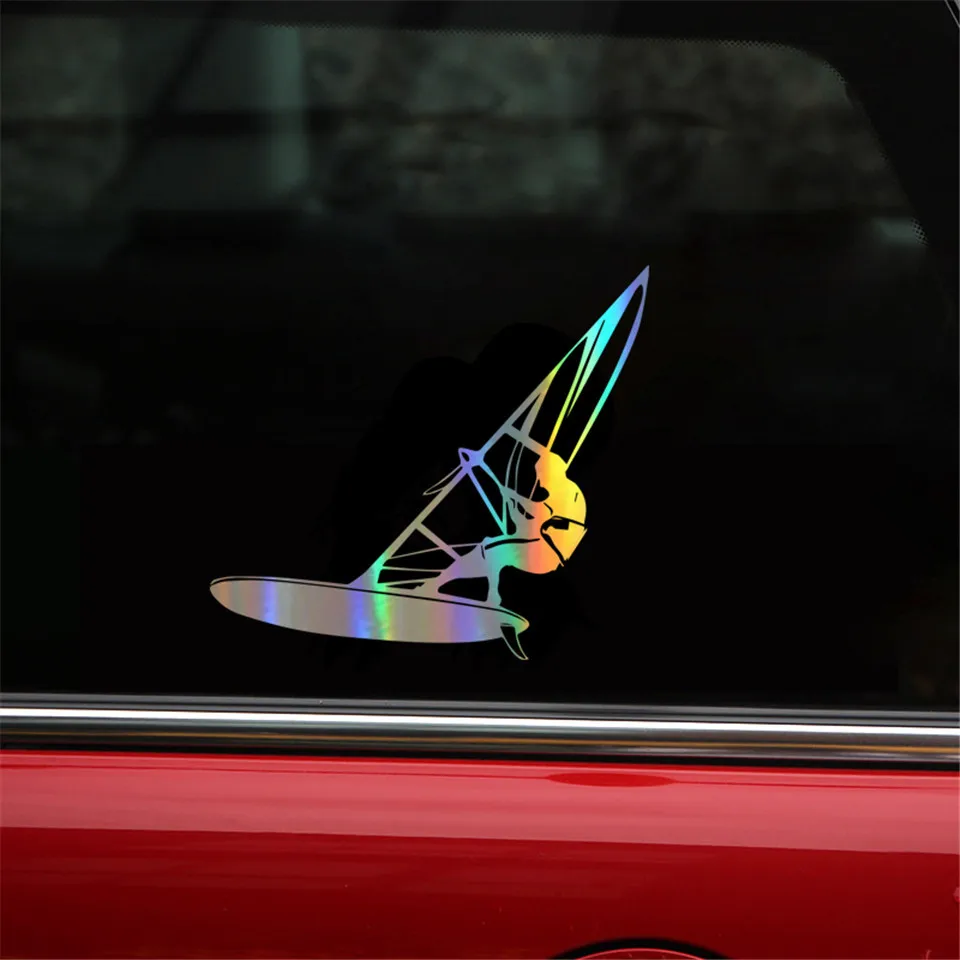 Cunymagos Windsurfing Water Extreme Sports Car Styling Stickers Fashion Creative Car Body Door Window Wall Decal Stickers 17.5cm15 (7)