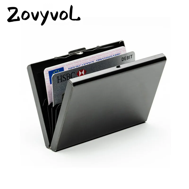 ZOVYVOL Stainless Steel Aluminium Metal Case Box Men Business Credit Card Holder Case Cover women Coin Purse Card Rfid wallet
ZOVYVOL Stainless Steel Aluminium Metal Case Box Men Business Credit Card Holder Case Cover women Coin Purse Card Rfid wallet