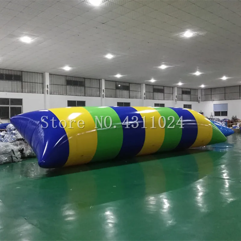 

Free Shipping 9x2m Inflatable Blob Jump With 0.9mm Thickness PVC Tarpaulin Jumping Pillow Water Air Bag Come With a Pump