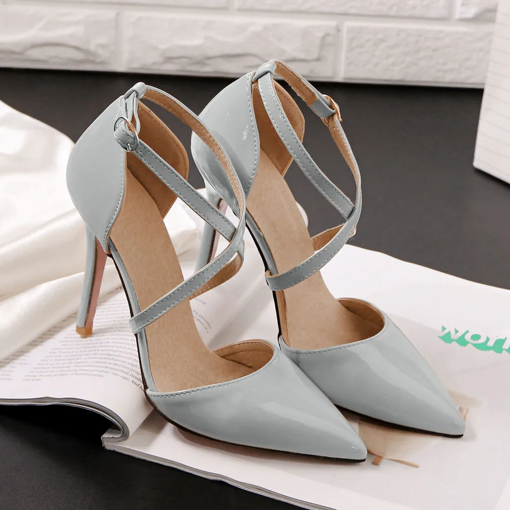 SAGACE Shoes New Elegant Women's Casual Shoes High-Heeled Shoes Lady Cross Straps Pointed Patent Leather Sandals Dropship May29
SAGACE Shoes New Elegant Women's Casual Shoes High-Heeled Shoes Lady Cross Straps Pointed Patent Leather Sandals Dropship May29