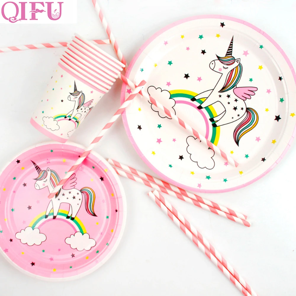 QIFU Unicorn Disposable Tableware Disposable Paper Plate Cups Tablecloth Unicorn Birthday Party Decorations Kids Unicornio
QIFU Unicorn Disposable Tableware Disposable Paper Plate Cups Tablecloth Unicorn Birthday Party Decorations Kids Unicornio