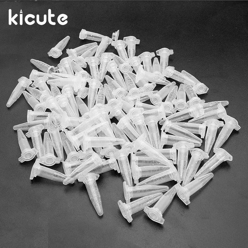 Kicute 100pcs Centrifuge Test Tube Clear Polypropylene Graduated Test Tubes 0.5mL Vial Snap Cap Laboratory Sample Supplies
Kicute 100pcs Centrifuge Test Tube Clear Polypropylene Graduated Test Tubes 0.5mL Vial Snap Cap Laboratory Sample Supplies