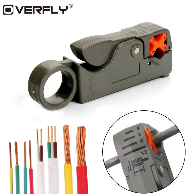 Multifunction Rotary Coax Coaxial Cable Crimper Cutter RG58 RG59 RG6 High Impact Material Wire Stripper
Multifunction Rotary Coax Coaxial Cable Crimper Cutter RG58 RG59 RG6 High Impact Material Wire Stripper
