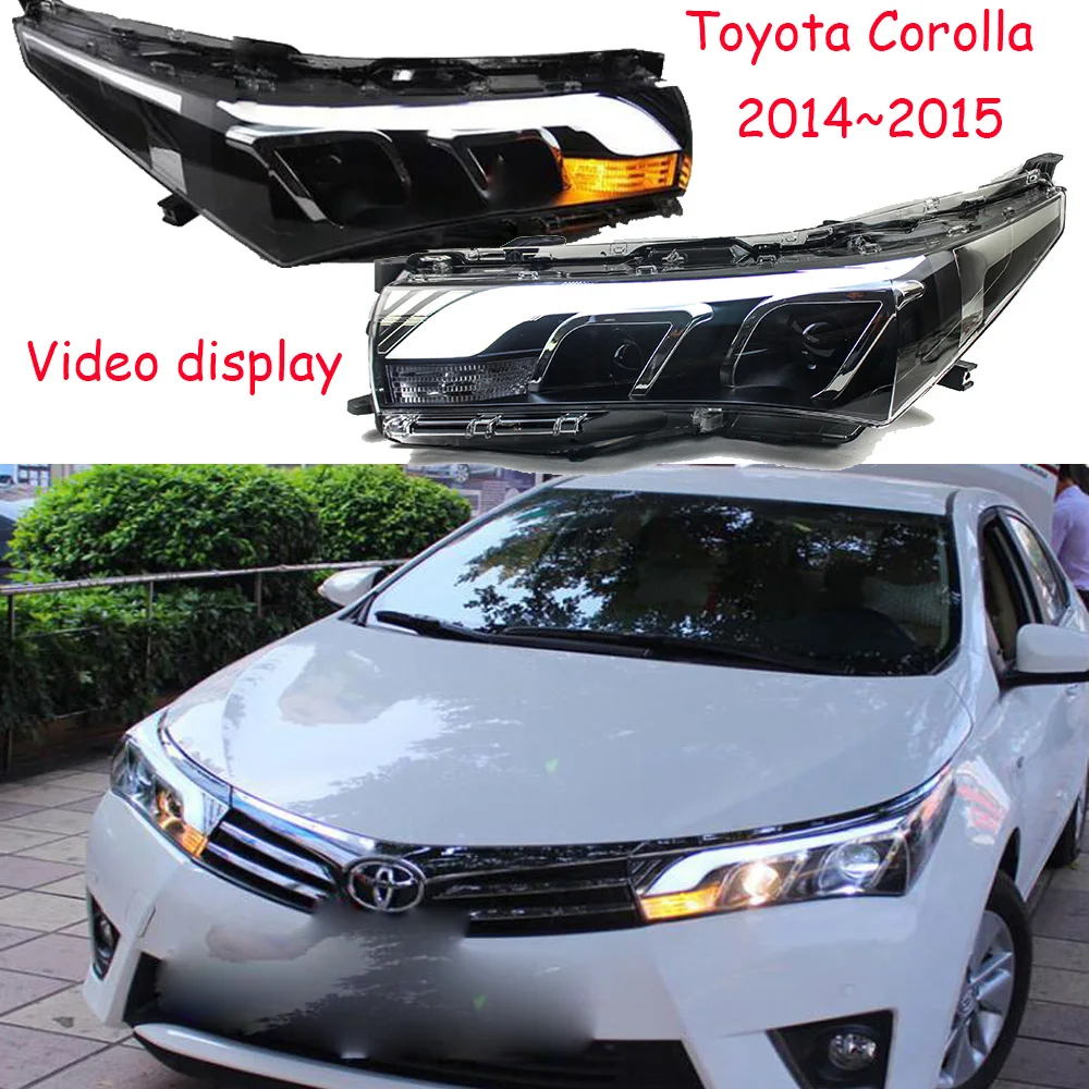 Video display Car Styling for Corolla Headlight altis 2014 2015 LED DRL hid bulb Bi Xenon Lens hi lo Beam Parking Fog Lamp
Video display Car Styling for Corolla Headlight altis 2014 2015 LED DRL hid bulb Bi Xenon Lens hi lo Beam Parking Fog Lamp