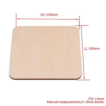 20Pcs 100x100mm Blank Round Corner Square Wooden Pieces Unfinished Unpainted Wood Sheets for Wood DIY Craft Carving Modeling
20Pcs 100x100mm Blank Round Corner Square Wooden Pieces Unfinished Unpainted Wood Sheets for Wood DIY Craft Carving Modeling